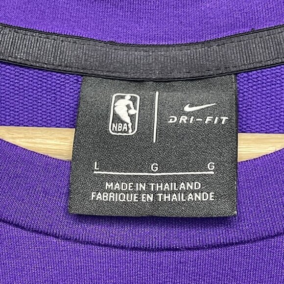 Los Angeles Lakers NIKE Authentics Elite Shooter Long Sleeve Shirt Men's L - Picture 4 of 7